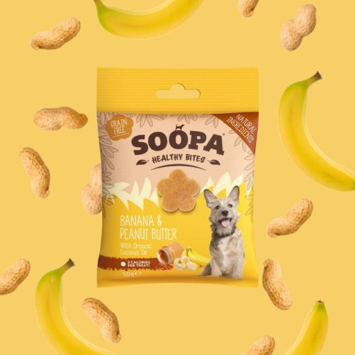 Soopa banana and peanut butter treats