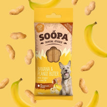 Load image into Gallery viewer, Soopa banana &amp; peanut butter dental sticks