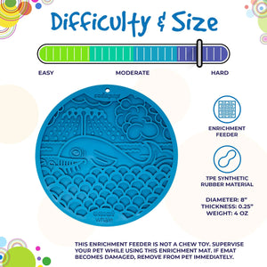 Sodapup Blue Whale Lick Mat With Suction Cups for Bath Time