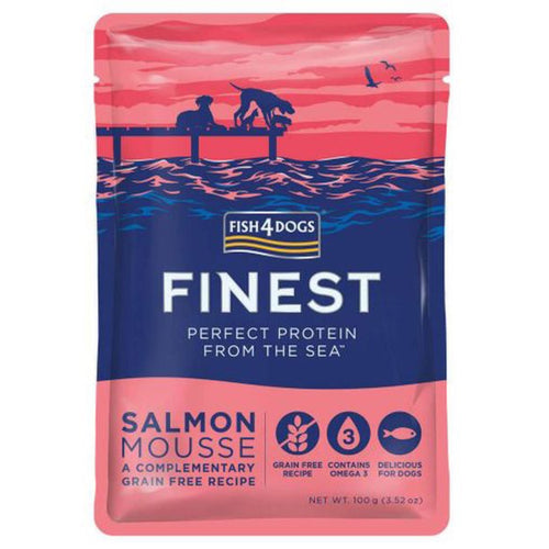 Fish4Dogs salmon mousse 100g pouch