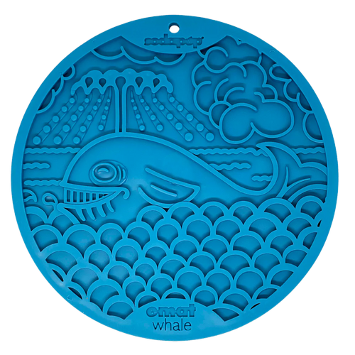 Sodapup Blue Whale Lick Mat With Suction Cups for Bath Time