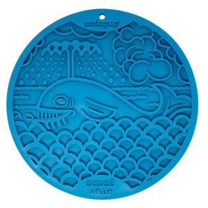 Sodapup Blue Whale Lick Mat With Suction Cups for Bath Time