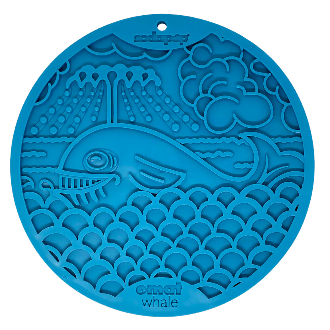 Sodapup Blue Whale Lick Mat With Suction Cups for Bath Time